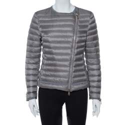 Moncler Grey Down Quilted Amey Jacket M