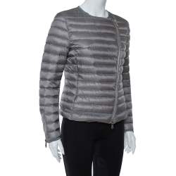 Moncler Grey Down Quilted Amey Jacket M