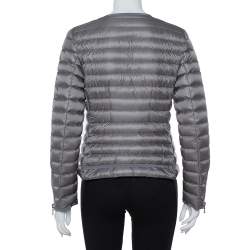 Moncler Grey Down Quilted Amey Jacket M
