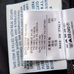 Pre Owned Moncler Black Synthetic Micro Pleated Detail Sizuka Coat M