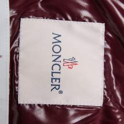 Pre Owned Moncler Navy Blue Synthetic Quilted Sleeveless Hooded Galene Gilet S