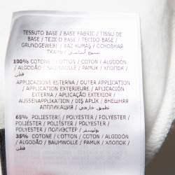 Pre Owned Moncler Genius White Cotton Applique Detail Simone Rocha T-Shirt S