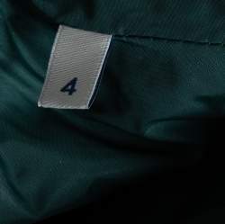 Pre Owned Moncler Dark Green Puffer Down Belted Tareg Gilet M