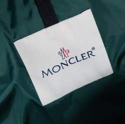 Pre Owned Moncler Dark Green Puffer Down Belted Tareg Gilet M