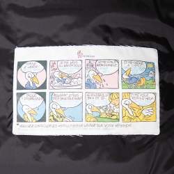 Pre Owned Moncler Off-White Synthetic Fur Lined Hooded Quilted Aphrotiti Jacket XS