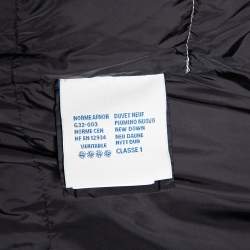 Pre Owned Moncler Off-White Synthetic Fur Lined Hooded Quilted Aphrotiti Jacket XS