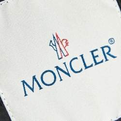 Moncler Black Synthetic Mesh Zip Front Hatsue Jacket S