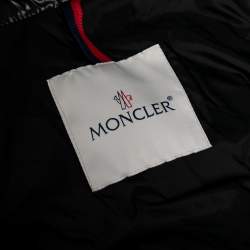 Pre Owned Moncler Black Down Quilted Jasminum Giubbotto Long Puffer Jacket M