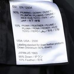 Pre Owned Moncler Black Ruffled Sleeve Puffer Down Jacket M/L