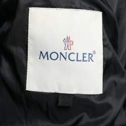 Pre Owned Moncler Black Ruffled Sleeve Puffer Down Jacket M/L