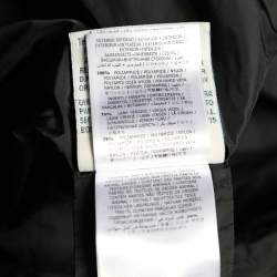 Pre Owned Moncler Black Flounce-Hem Vouglette Puffer Coat XL