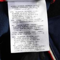 Pre Owned Moncler Grenoble Navy Blue Cady Belted Sportivo Pants M