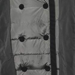 Pre Owned Moncler Olive Green Quilted Down Jacket M