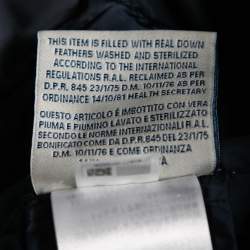 Moncler Navy Blue Down Synthetic Puffer Zip Front Jacket M