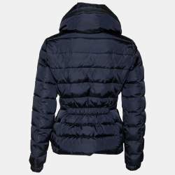 Moncler Navy Blue Down Synthetic Puffer Zip Front Jacket M
