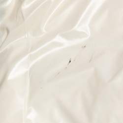 Pre Owned Moncler Ivory Synthetic Down Zip Front Sleeveless Jacket XL