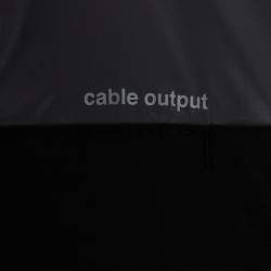 Pre Owned Moncler Black Animal Print Synthetic Quilted Down Jacket L