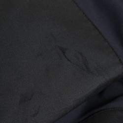 Pre Owned Moncler Navy Blue Synthetic Logo Embroidered Sportivo Ski Pants S
