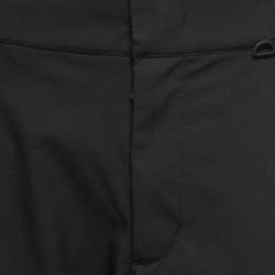 Moncler Black Synthetic Logo Embroidered Sportivo Ski Pants M