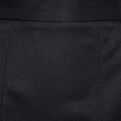 Pre Owned Moncler Black High Waist Flared Skirt M