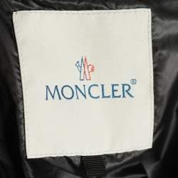 Moncler Black Synthetic Quilted Hideyo Jacket L