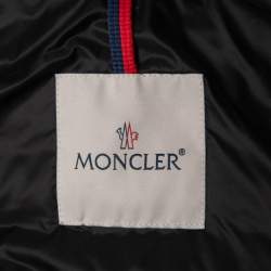 Moncler Black Nylon Zip-Up Quilted Jacket S