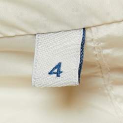 Moncler Cream Nylon Down Puffer Jacket L