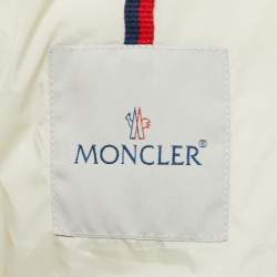 Moncler Cream Nylon Down Puffer Jacket L