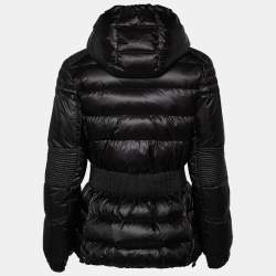 Moncler Grenoble Black Quilted Down Roncevaux Hooded Jacket S