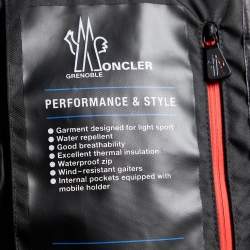 Moncler Grenoble Black Quilted Down Roncevaux Hooded Jacket S