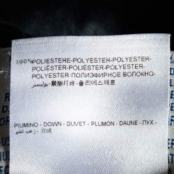 Pre Owned Moncler Black Synthetic Quilted Down Jacket M