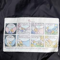 Moncler Navy Blue Diamond Quilted Down Mesnil Jacket S