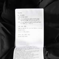 Moncler Black Nylon Quilted Hooded Down Jacket XS