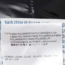 Pre Owned Moncler Black Nylon Fur Trimmed Hood Quilted Down Jacket XXS