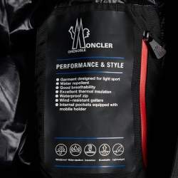 Pre Owned Moncler Grenoble Black Nylon Ski Jacket L