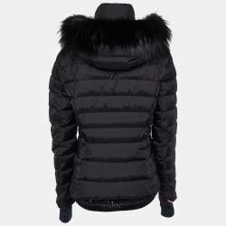 Pre Owned Moncler Grenoble Black Nylon Ski Jacket L