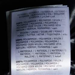 Pre Owned Moncler Black/Beige Nylon Patricia Down Jacket S