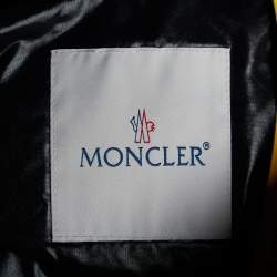 Pre Owned Moncler Black/Beige Nylon Patricia Down Jacket S
