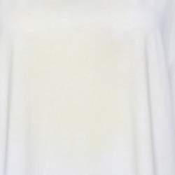 Pre Owned Moncler Yellow Tie Dye Cotton Cropped T-Shirt L