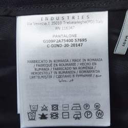 Moncler Navy Blue Wool Blend Formal Trousers L