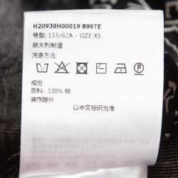 Moncler Black Monogram Cotton Knit Leggings XS