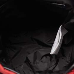 Moncler Red/Black Nylon Drawstring Flap Convertible Backpack