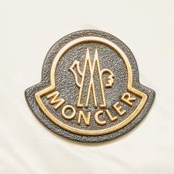 Pre Owned Moncler White Nylon Water-Repellent Caradoc Tote