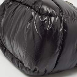 Pre Owned Moncler Black Nylon Water-Repellent Caradoc Tote
