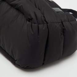 Pre Owned Moncler Black Padded Nylon Caradoc Water-Repellent Tote