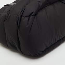 Pre Owned Moncler Black Padded Nylon Caradoc Water-Repellent Tote