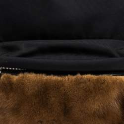 Givenchy Black/Brown Nylon and Calfhair Backpack