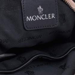 Pre Owned Moncler Dusty Pink Quilted Nylon Georgine Zaino Shoulder Bag