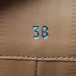 Moncler Grey Stretch Fabric and Leather Neue Chelsea Boots Size 38