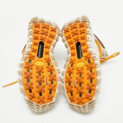 Pre Owned Moncler Multicolor Nubuck Leather and Suede Trailgrip GTX Sneakers Size 38